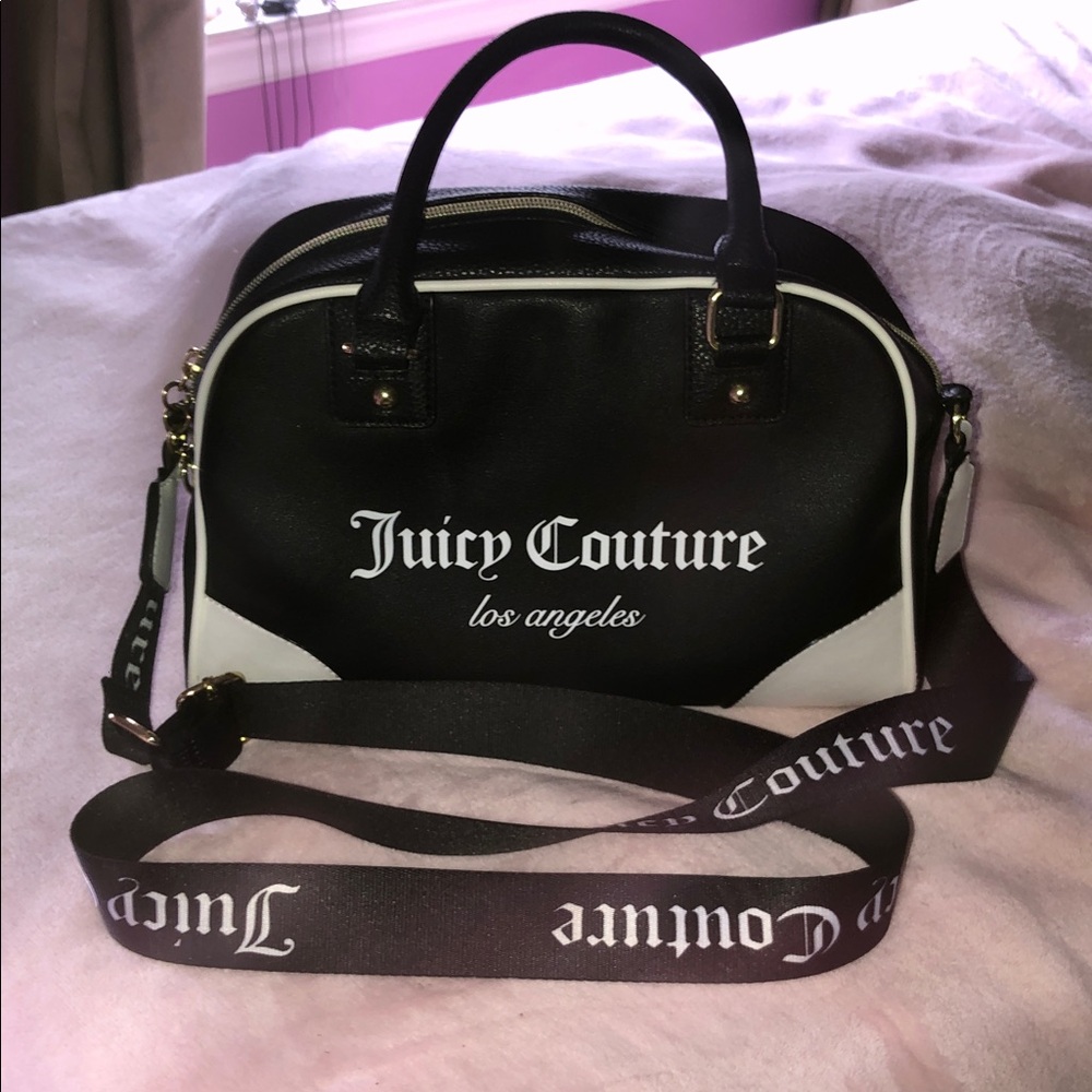 Juicy Couture Black and White Crossbody Bag